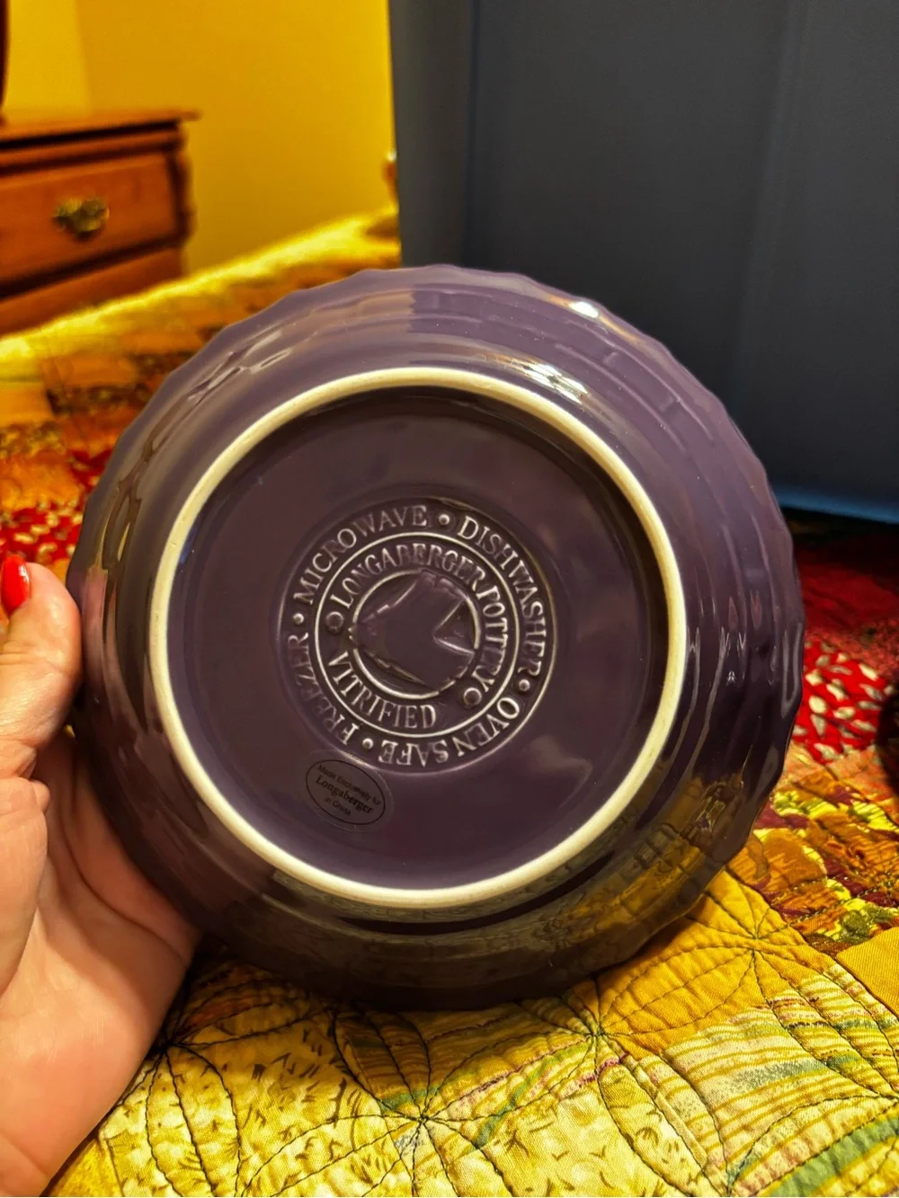 Longaberger set eggplant